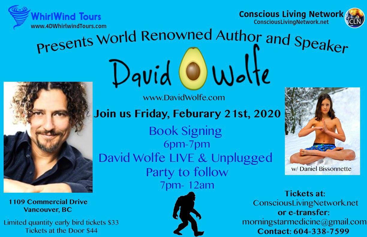 Read more about the article David “Avocado” Wolfe Live and Unplugged